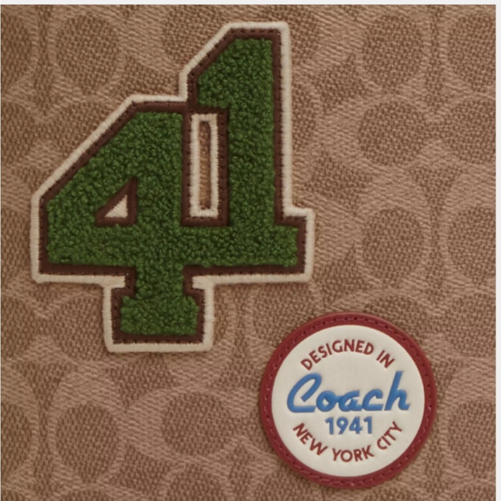 New with Tag Coach Sullivan Pack InSignature Canvas With Patches Men’s Backpack - Picture 9 of 9